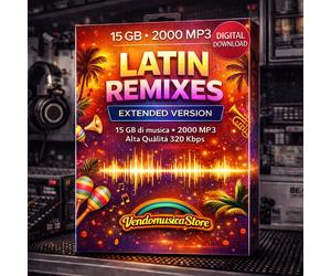 LATIN REMIXES - 2000 MP3 EXTENDED HQ 320 Kbps - 15 GB