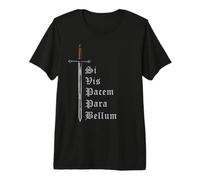 Latin with Sword - Si Vis Pacem para Bellum Maglietta Premium