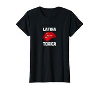 Latina toxica Donna toxica Orgoglio Latino labiale Rosso Maglietta