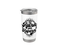 Latino - Ad astra per aspera Bicchiere termico in acciaio inox doppia parete