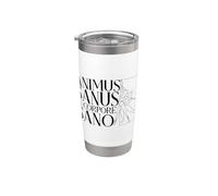 Latino - Animus sanus in corpore sano Bicchiere termico in acciaio inox doppia parete