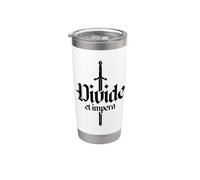 Latino - Divide et impera Bicchiere termico in acciaio inox doppia parete