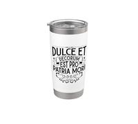 Latino - Dulce et decorum est pro patria mori Bicchiere termico in acciaio inox doppia parete