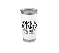 Latino - Omnia mutantur, nihil interit Bicchiere termico in acciaio inox doppia parete