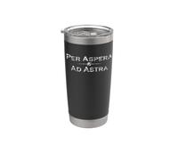 Latino - Per Aspera Ad Astra Bicchiere termico in acciaio inox doppia parete