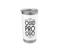 Latino - Quid pro quo Bicchiere termico in acciaio inox doppia parete