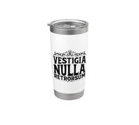 Latino - Vestigia nulla retrorsum Bicchiere termico in acciaio inox doppia parete
