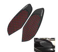 Lato adesivo antiscivolo moto Serbatoio gas Pad ginocchio Fuel ginocchio grip Protector per YZF R6 2008-2015 (Rosso)