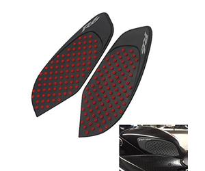 Lato adesivo antiscivolo moto Serbatoio gas Pad ginocchio Fuel ginocchio grip Protector per YZF R6 2008-2015 (Rosso)