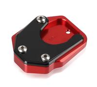 Lato Del Piede Del Motociclo Del Basamento Pad Piastra Cavalletto Piastra Di Ingrandimento CNC Cavalletto Laterale Ingrandire Pad Per CB150R 2017-2020 2021(Rosso)