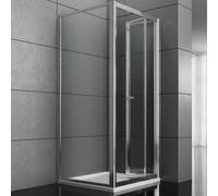 Lato Fisso Box Doccia Book Adatto per Porta a Soffietto Book Cristallo Temprato - : , CONFEZIONE: 1 pz., Misure: 88-90xh190 cm trasparente