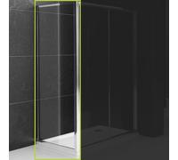 Lato Fisso Box Doccia Slide Adatto per Porta Scorrevole Slide Cristallo temprato