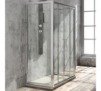 Lato Fisso Box Doccia Slide4 Adatto Porta Scorrevole Slide4 Cristallo temprato