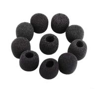 LatoYard 10 coperture in schiuma per microfono per cuffie da gioco, morbide, per uso interno ed esterno (45 mm)