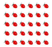 LatoYard 30 pezzi finti per mini pomodori, frutta artificiale simulazione per decorare la casa, feste e stili alimentari (C)