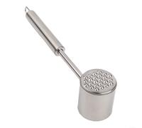LatoYard Batticarne professionale in acciaio inox 304, compatto martello argentato per manzo, maiale e agnello
