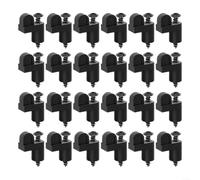 LatoYard Clip per finestra offset da 3/8 pollici, supporto in plastica con ruggine per viti a prova di ruggine per una facile installazione sul giardino per finestre (24 pezzi di nero)