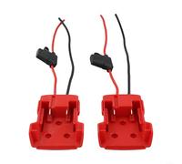 LatoYard Confezione da 2 adattatori per batteria da 18 V per progetti fai da te, compatibile con 14,4 V 20 V MAX Li-Ion, connettore di alimentazione fusibile 30 A, cavo da 175 mm, nero