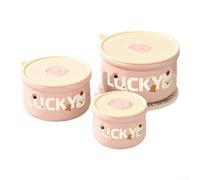 LatoYard Contenitore portatile per il pranzo da ufficio, 900 ml, chiusura | Riscaldamento sicuro nel microonde, coperchio ermetico in silicone, previene fuoriuscite, mantiene il cibo fresco