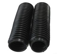 LatoYard Coppia di ghette in gomma per forcella anteriore per moto CQR, 245 x 58 x 39 mm, colore nero