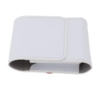 LatoYard Custodia rigida in pelle per telemetro da golf con clip a moschettone, custodia impermeabile e antiurto, colore bianco