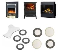 LatoYard Dischi trasduttori a disco in vetro per riscaldatore elettrico Opti-Myst, diametro ceramico 20 mm, atomizzazione 70 MHz, confezione da 4 con chiave di ricambio per riscaldatori radianti