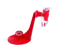 LatoYard Dispenser per bevande a testa in giù, riutilizzabile, in ABS rosso, per bottiglie di soda, mantiene la carbonazione, facile da usare, gadget da cucina per feste in casa (tipo A)