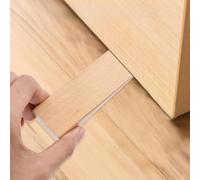 LatoYard Fermaporta in legno, confezione da 2 pezzi, design antiscivolo in legno sostenibile, per casa e ufficio, 9 x 3 x 27 cm, colore scuro/chiaro