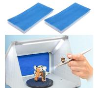 LatoYard Filtro dell'aria di ricambio per cabina spray 40 x 18,5 x 1,5 cm per Master, 2 o 4 cuscinetti filtranti in fibra di cotone per cabine di vernice, parte di riscaldatori radianti blu e bianchi