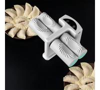 LatoYard Gnocchi fatti in casa della macchina elettrica di gnocchi, pressatura automatica con per la compatibilità di dimensione doppia, ABS+per il materiale dei pp, grigio e verde