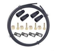 LatoYard Kit di riparazione per tubo del freno idraulico della bicicletta con linea da 2,5 m, 4 olive, 4 aghi per olio Shimano MT200/MT2/M506 e guida SRAM/serie DB