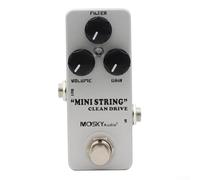 LatoYard Mosky Audio Mini String Clean Drive Overdrive Guitar Effetti Pedale per Chitarra Elettrica con True Bypass, Bianco