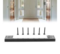 LatoYard Per porta a forma di L per chiavistello per una maggiore sicurezza | Outswing - Scudo di sicurezza per porta, invisibile per piastra a forma di L, impedisce l'ingresso di carte