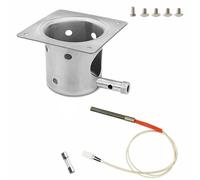 LatoYard per Traeger per Chef per Griglie Z Heavy Duty Ferro Fuoco Bruciare Pot Parte di ricambio per griglie a pellet DS09001 D60 Set di attrezzi da giardinaggio