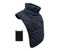 LatoYard Scaldacollo da moto invernale per ciclismo, maschera antivento per il petto, morbida e traspirante, con custodia per il trasporto, grigio