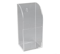 LatoYard Scatola di immagazzinaggio del supporto della parete acrilica trasparente della TV e dei telecomandi del condizionatore d'aria, griglia singola 65 x 50 x 140mm (griglia singola)