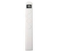LatoYard Telecomando wireless per presentazioni con display digitale, raggio di 100 m, ricevitore USB per presentazioni PowerPoint, penna a scatto ricaricabile da 180 mAh per PC portatile, bianco