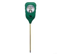 LatoYard Tester per suolo 3 in 1, misuratore di umidità e pH nutriente, per coltivare prati, orto, igrometro, strumento sensore no per batteria necessaria