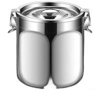 LatoYard Vaso di stoccaggio in acciaio a prova di perdite per caffè tè cibo | Ermetico a tenuta stagna per una tenuta sicura, barriera contro l'umidità, mantiene il cibo fresco più a lungo
