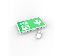 LATRANS IP20 LED di Emergenza e Funzionamento di Rete, Luce di Uscita, Via di Fuga EXIT Montaggio a Parete