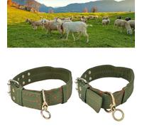 LATRAT 2 collari regolabili per cani, in tela, per cavallo, pecora, bovino, cane, cammello
