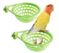 LATRAT 2 gabbie in plastica cava da appendere per canarini, pappagalli, canarini, piccioni