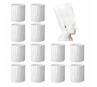 LATRAT 24 PCS Cappello da Cuoco Carta Monouso Dimensione Regolabile Cappelli da Chef Unisex, Rete Traspirante, Adatta per Riunioni di Famiglia in Cucina, Tenuta Regolabile