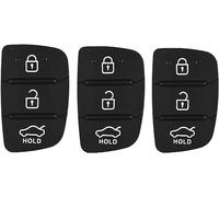 LATRAT 3 Tasti Tasti Telecomando Chiave Auto Tasti Tasti Tasti Chiave Auto Tasti Tasti in Gomma 3 Tasti Compatibile con Hyundai Santa Fe Tucson