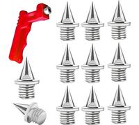 LATRAT 50 picchetti da 6 mm con 1 chiave, picchetti stabili per salto, corsa, escursionismo, plastica, passerella