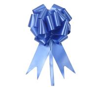 LATRAT 60 Pezzi Fiocchi Regalo Grandi, Coccarde Matrimonio Auto Fiocchi Decorazioni Nozze Nastro Addobbi Macchine Casa Giardino, 4,5 * 150 cm, Blu Scuro