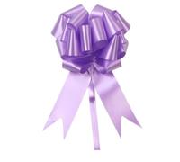 LATRAT 60 Pezzi Fiocchi Regalo Grandi, Coccarde Matrimonio Auto Fiocchi Decorazioni Nozze Nastro Addobbi Macchine Casa Giardino, 4,5 * 150 cm, Viola Chiara