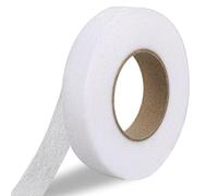 LATRAT Nastro termoadesivo, nastri termoadesivi per orlo da cucito per assemblaggio di tessuti, pantaloni, tende, abbigliamento (bianco 60 metri x 20 mm)