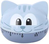 LATRAT Timer meccanico da cucina, 60 minuti, gatto, statuetta, timer a breve termine, in aula, per casa, scuola, ufficio