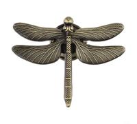 Latta antica in lega di zinco a forma di libellula per mobili per la camera dei bambini (bronzo antico)